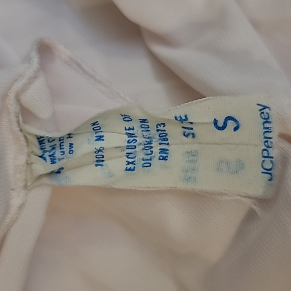 Vintage JCPENNEY nylon pink lace nightgown size small has flaws* - Picture 11 of 12